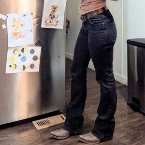 NWT Wrangler Black Straight Leg Jeans Willow Never Worn